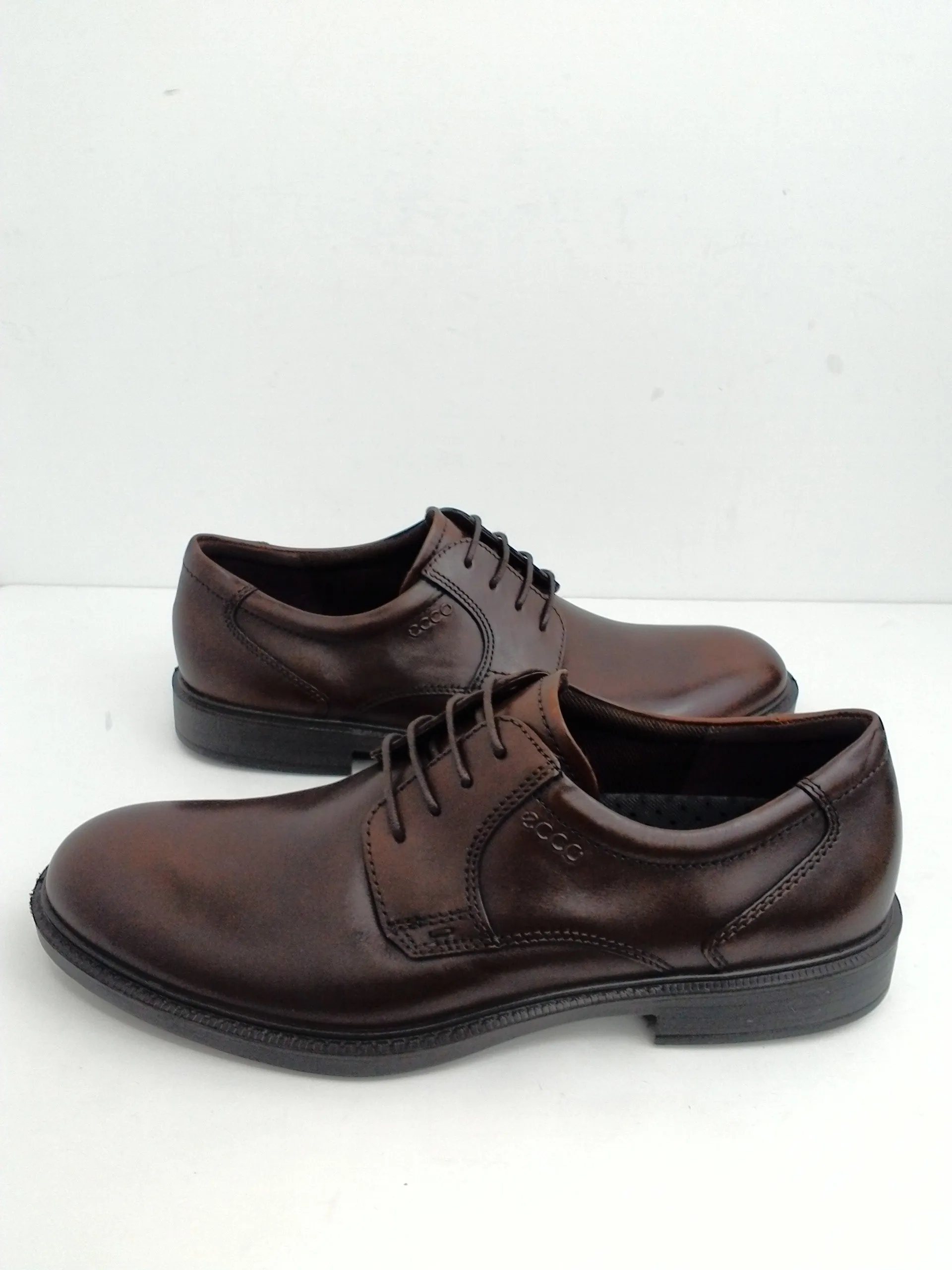 Ecco Men's  Plain-Toe Oxfords , Leather, Dark Brown, Size 13 M (47)