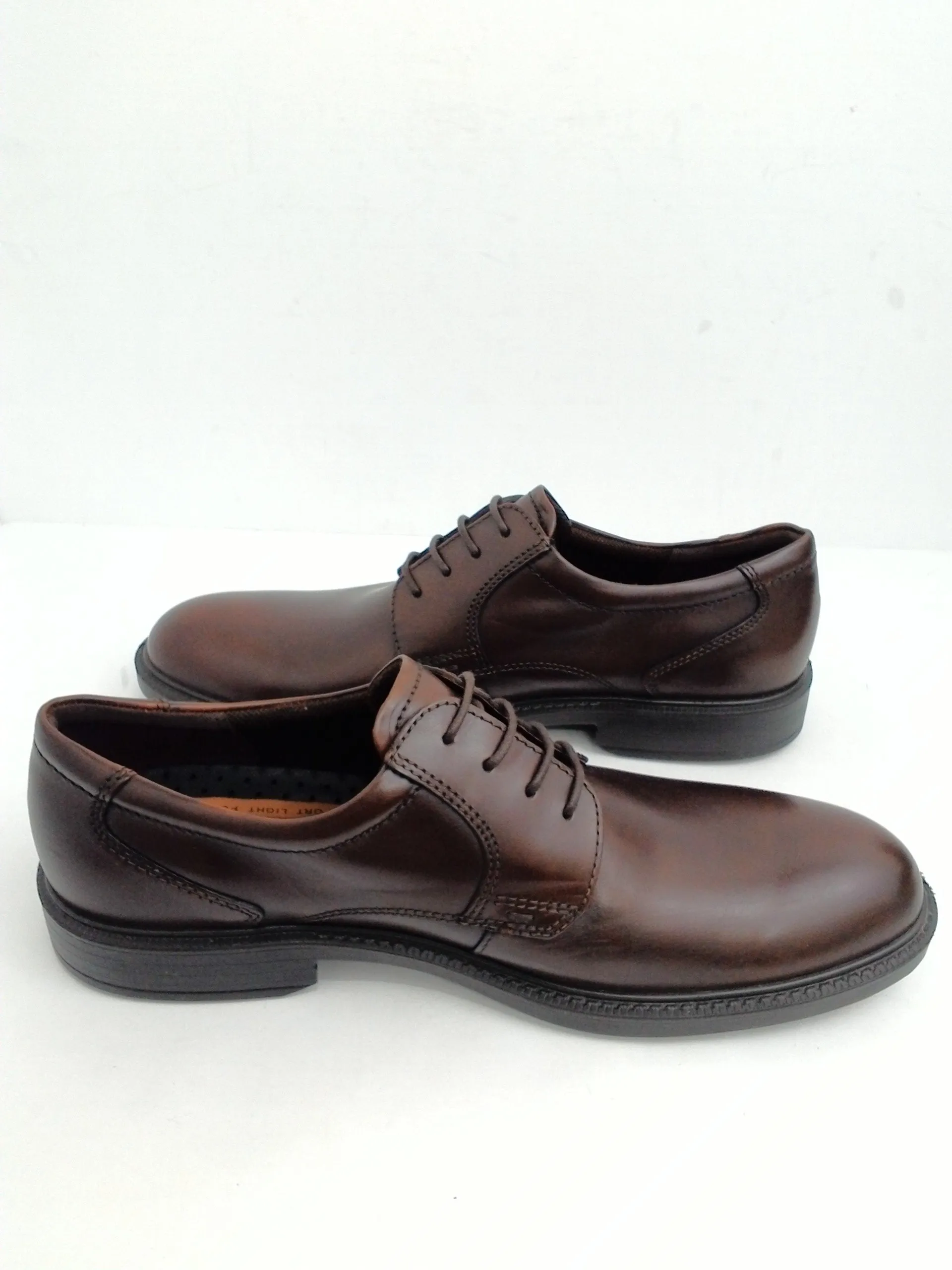 Ecco Men's  Plain-Toe Oxfords , Leather, Dark Brown, Size 13 M (47)