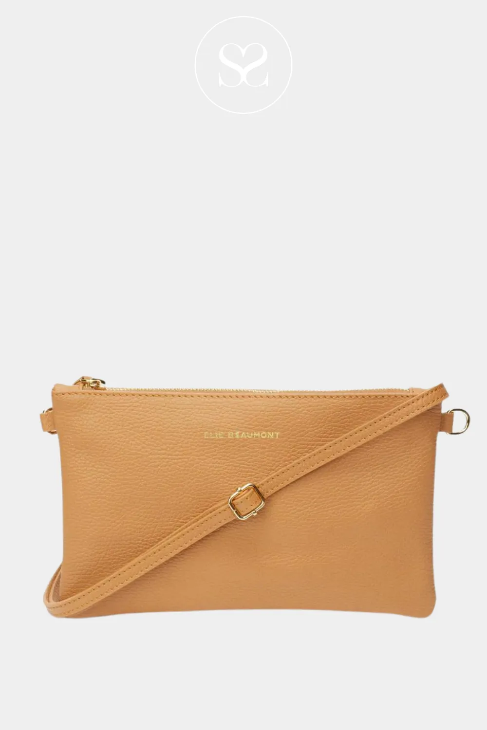 ELIE BEAUMONT - POUCH BAG - CAMEL LEATHER