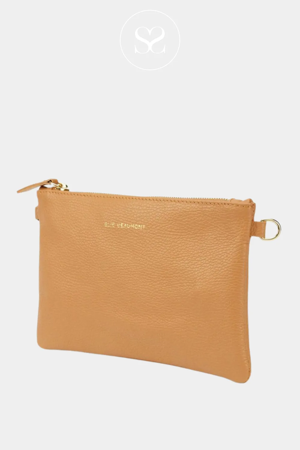 ELIE BEAUMONT - POUCH BAG - CAMEL LEATHER