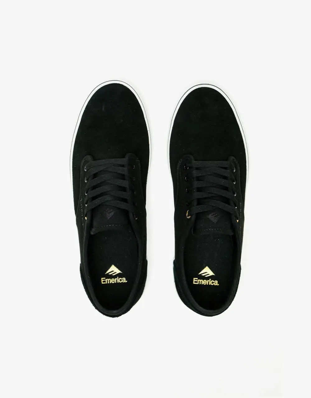 Emerica Wino Standard Skate Shoes - Black/White/Gold