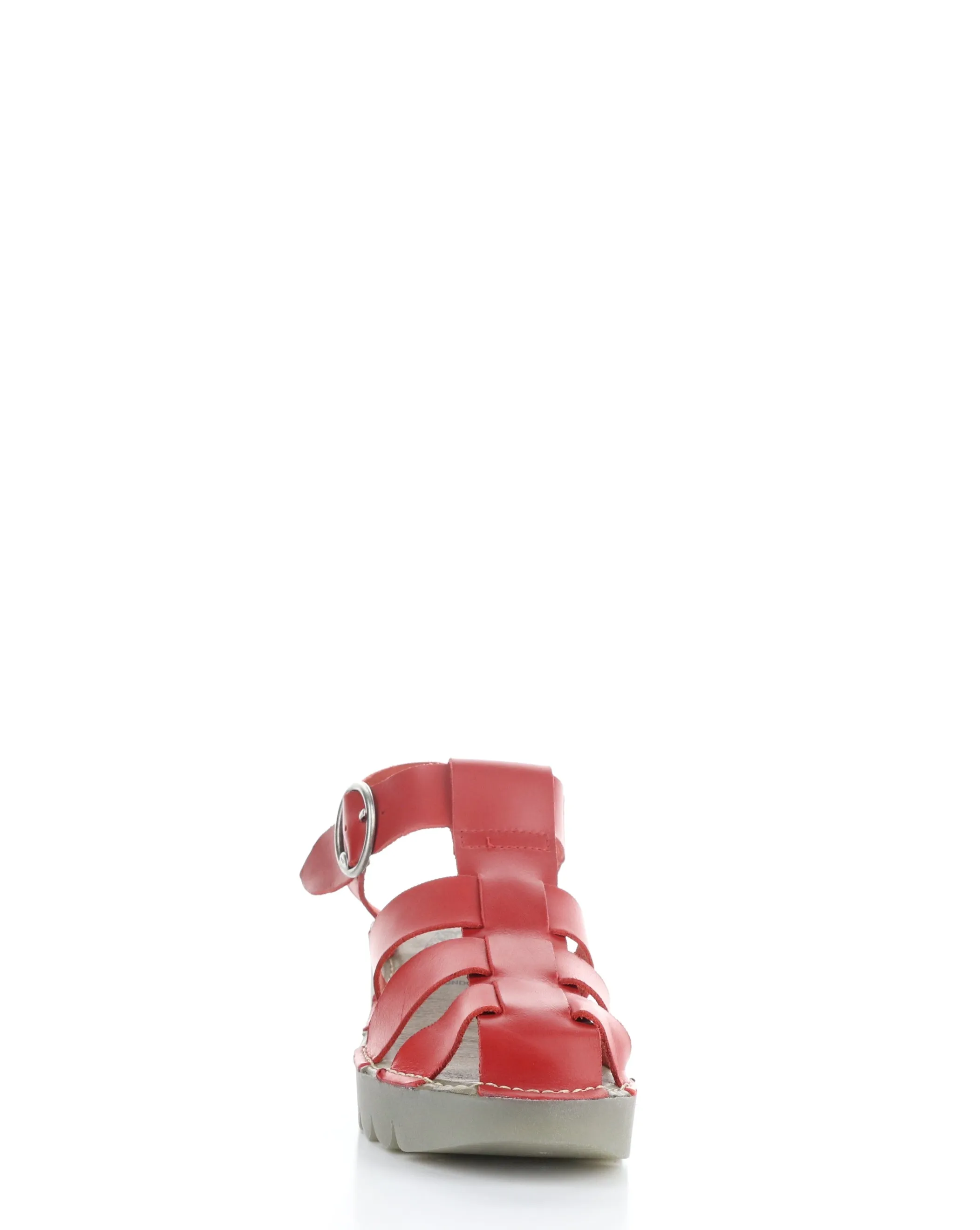 EMME511FLY 007 RED Round Toe Sandals