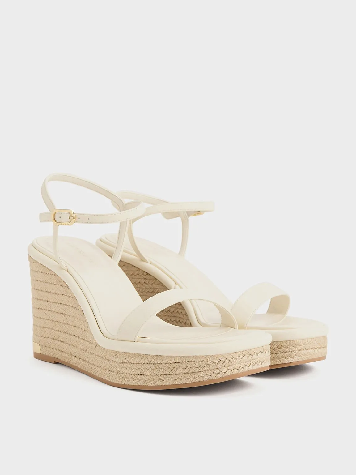 Espadrille Wedges - Cream