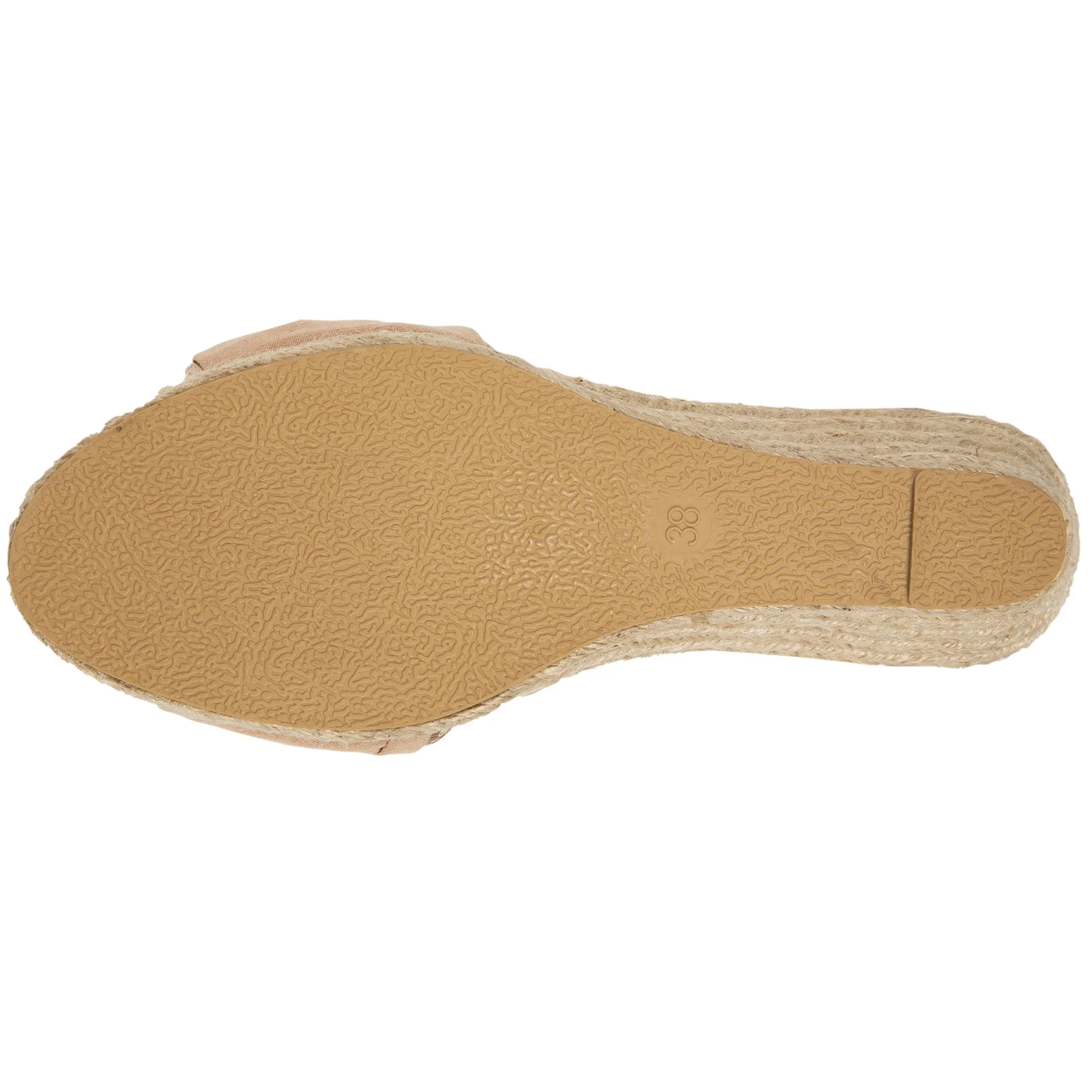 Espadrilles ouvertes Femme talon Nude