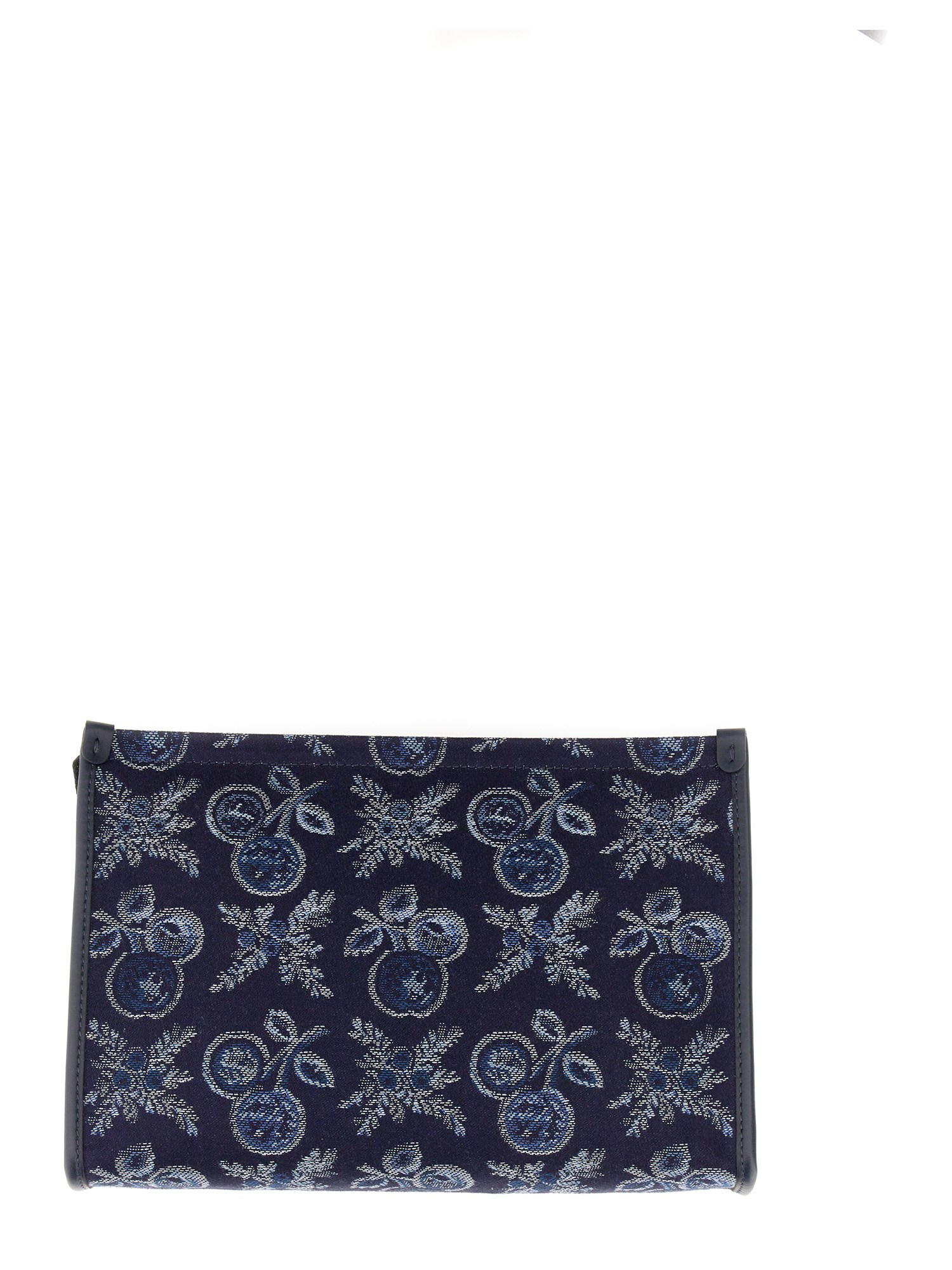 ETRO    PAISLEY LARGE COTTON JACQUARD POUCH