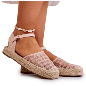 FE1 Women's Espadrilles With Buckle Nude Charlene beige