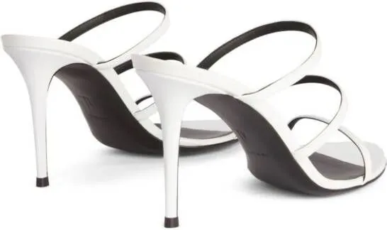 Giuseppe Zanotti Almiha 100mm leather mules White