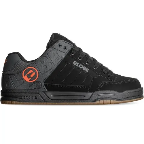 Globe Tilt Skate Shoes Black Split / Orange  The Tilt in colour Black Split/Orange is part of our Heritage Series. It is made of