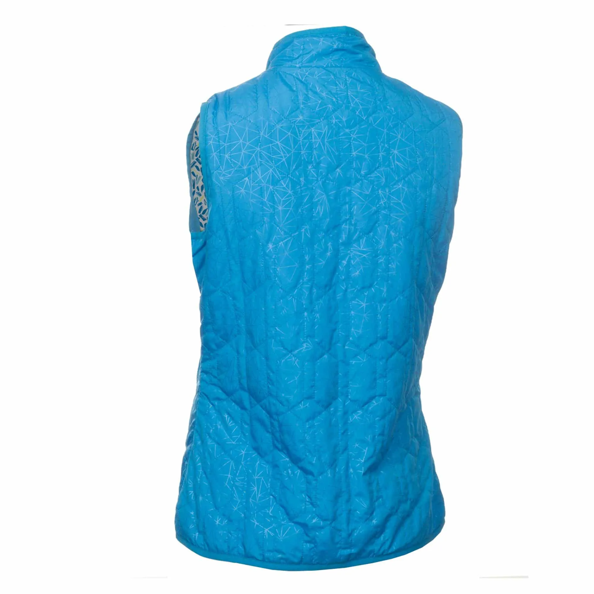 Green Lamb Kelly Reversible Gilet Cobalt/Zing