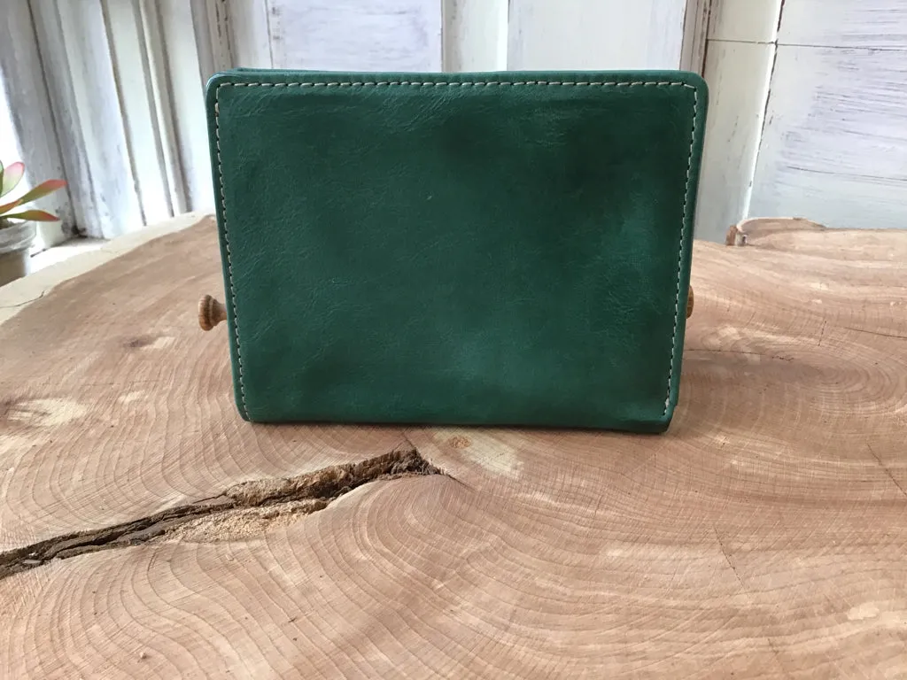 Green Leather Wallet