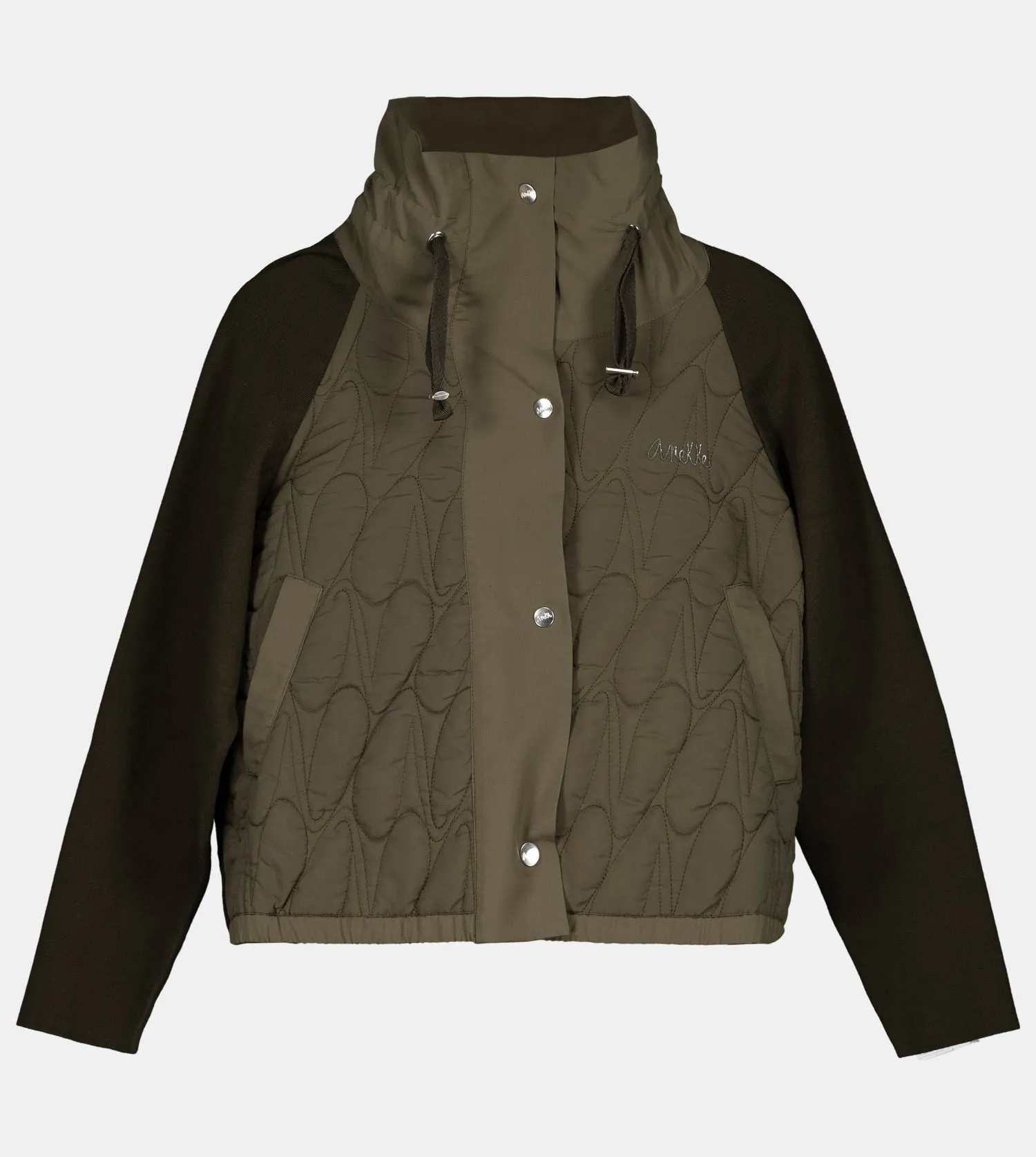 Green quilted jacket