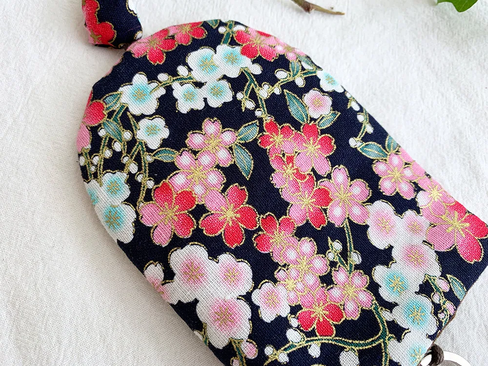 Handmade Key pouch - Key holder | Red Floral