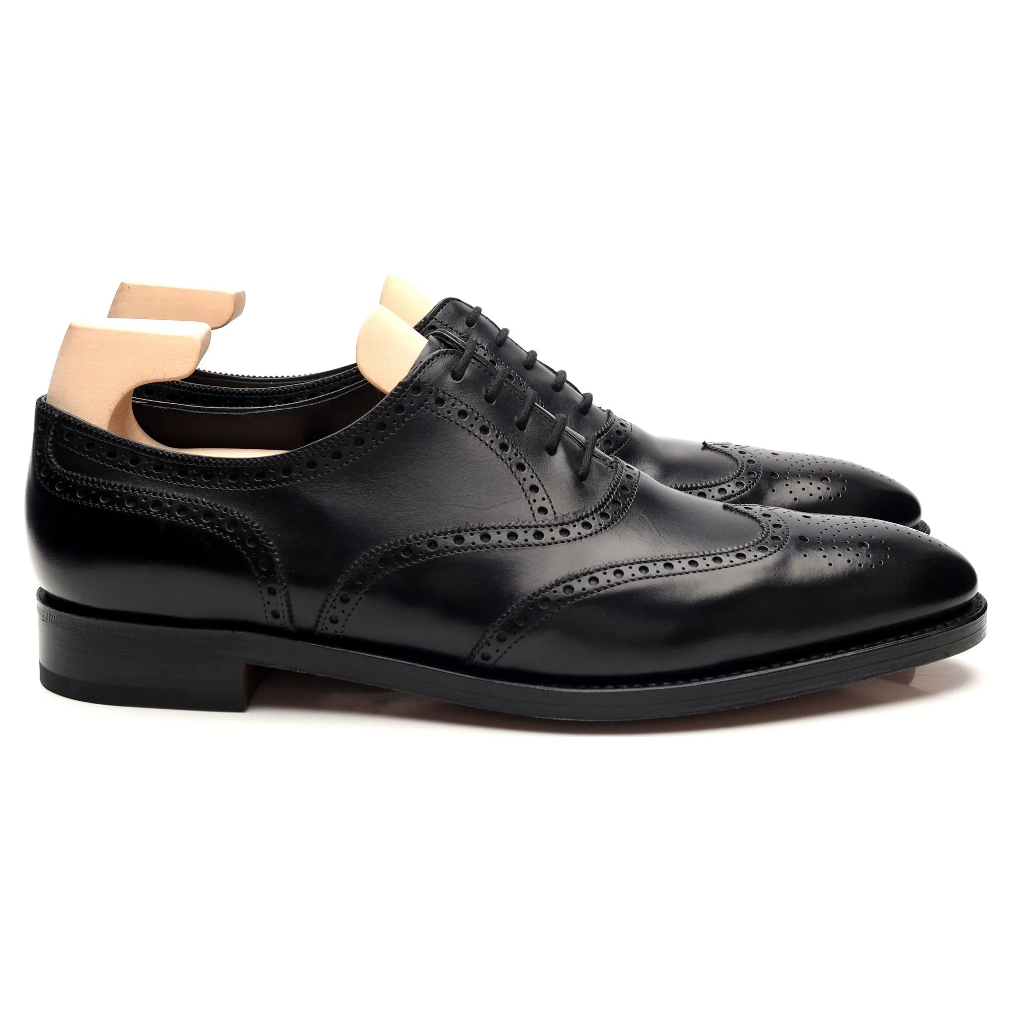 'Henford' Black Leather Oxford Brogues UK 9 E