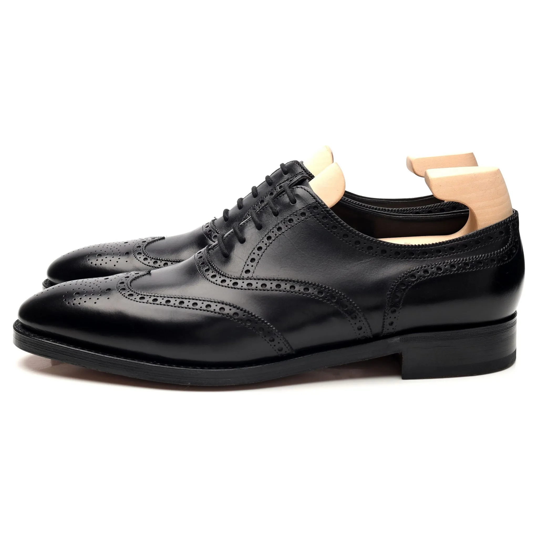 'Henford' Black Leather Oxford Brogues UK 9 E