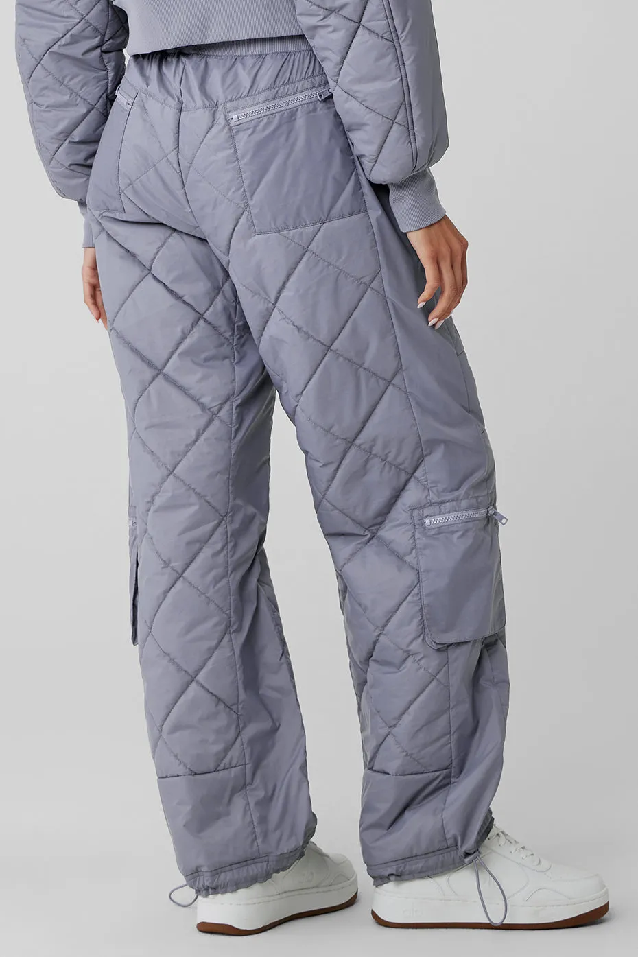 High-Waist Snowrider Puffer Pant - Fog