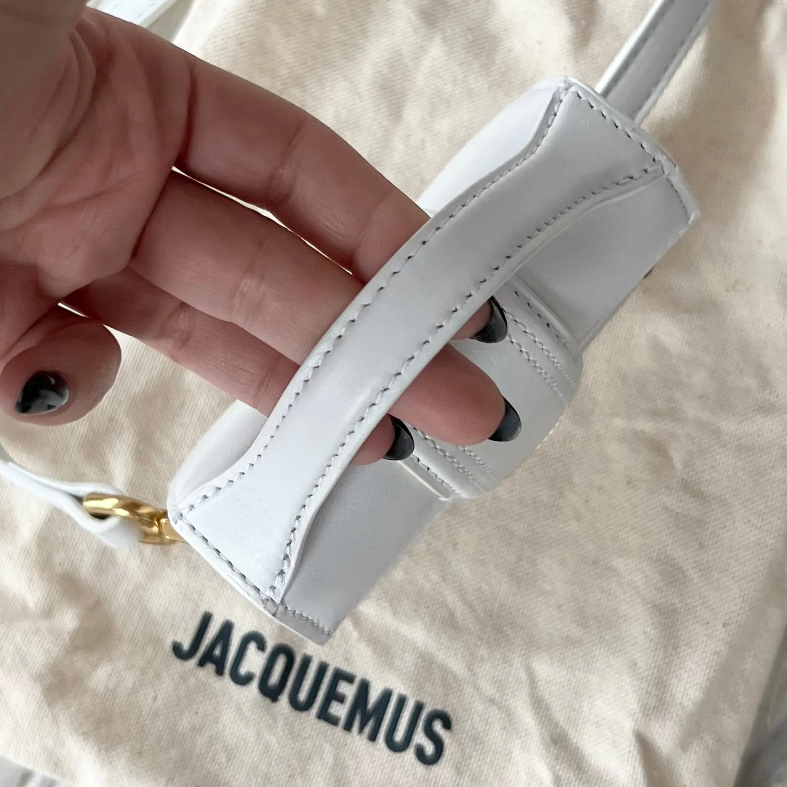 JACQUEMUS-White 'Le Petit Bambino' Coin Pouch