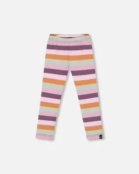 Jersey Leggings Multicolor Stripe