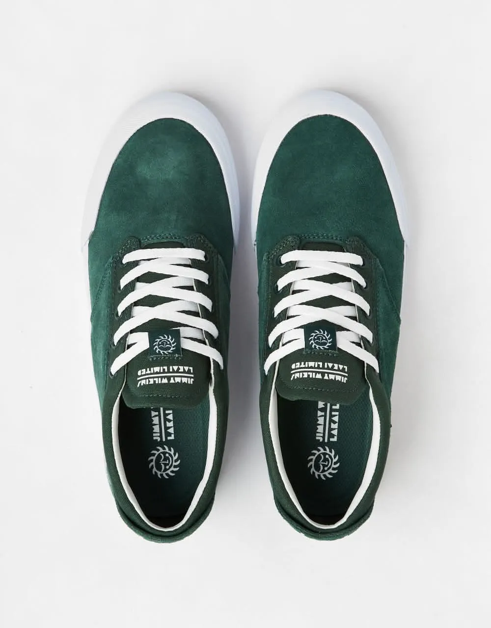 Lakai Wilkins Skate Shoes - Green Suede