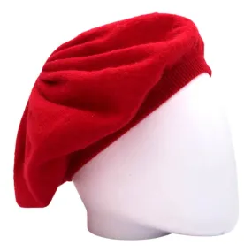 Laycuna Red Cashmere Beret