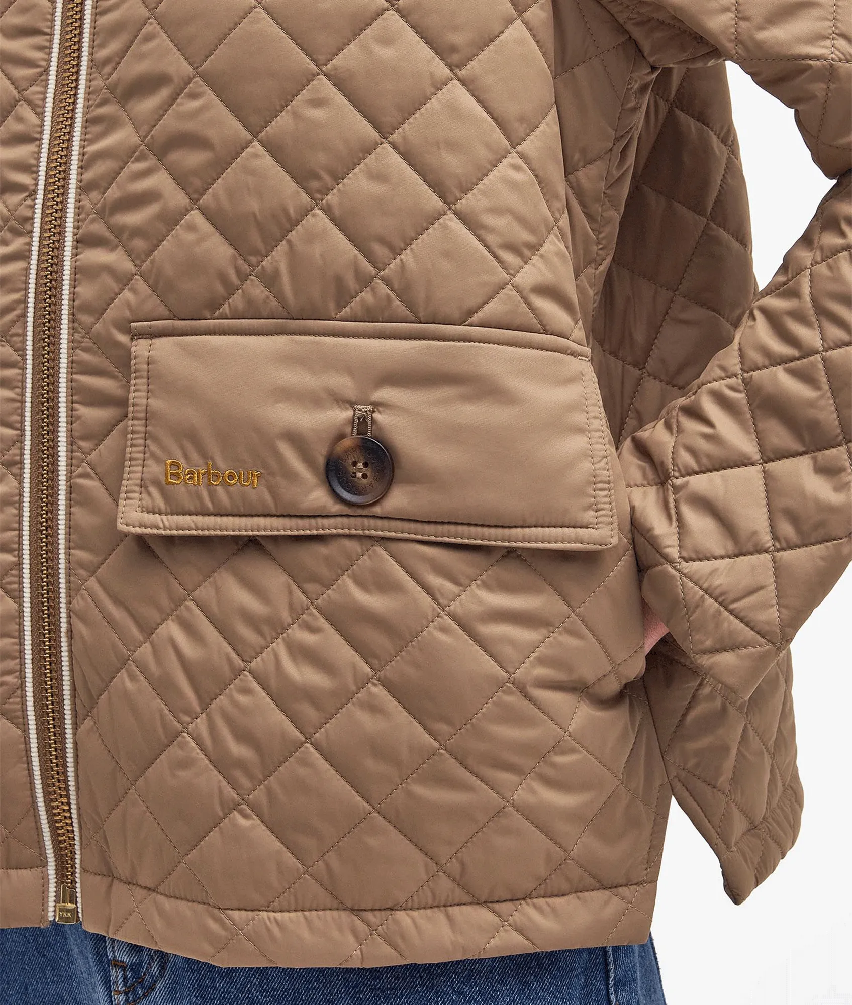 Leia Quilted Jacket - Brown