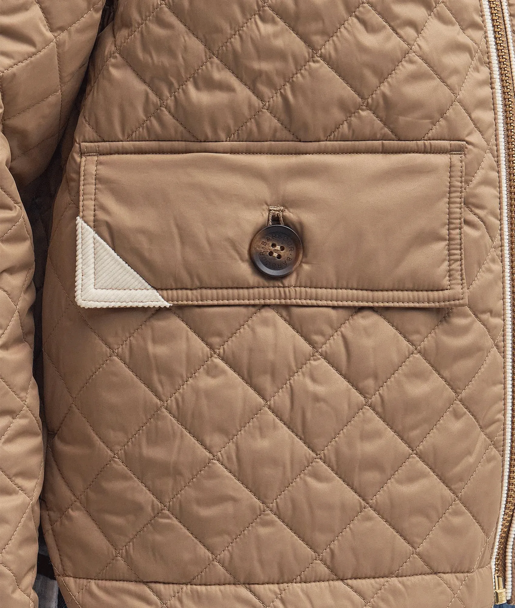 Leia Quilted Jacket - Brown