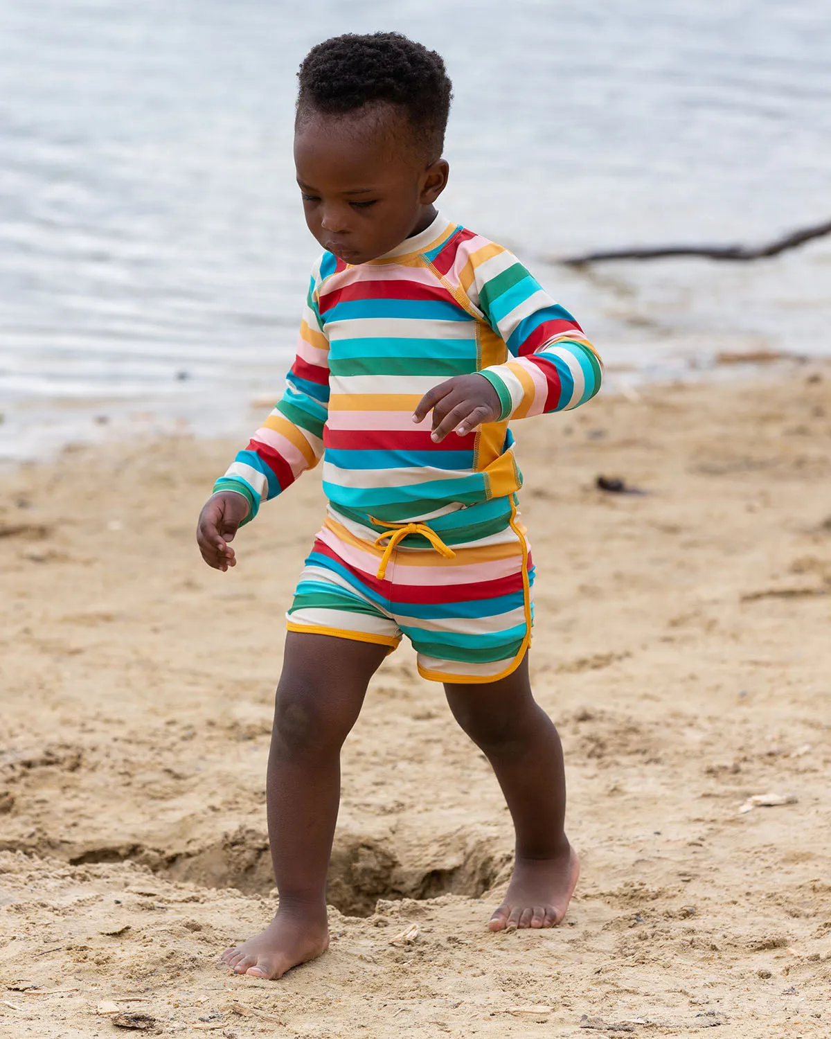 LGR Rainbow Stripe UPF 50+ Sunsafe Long Sleeve Rash Vest