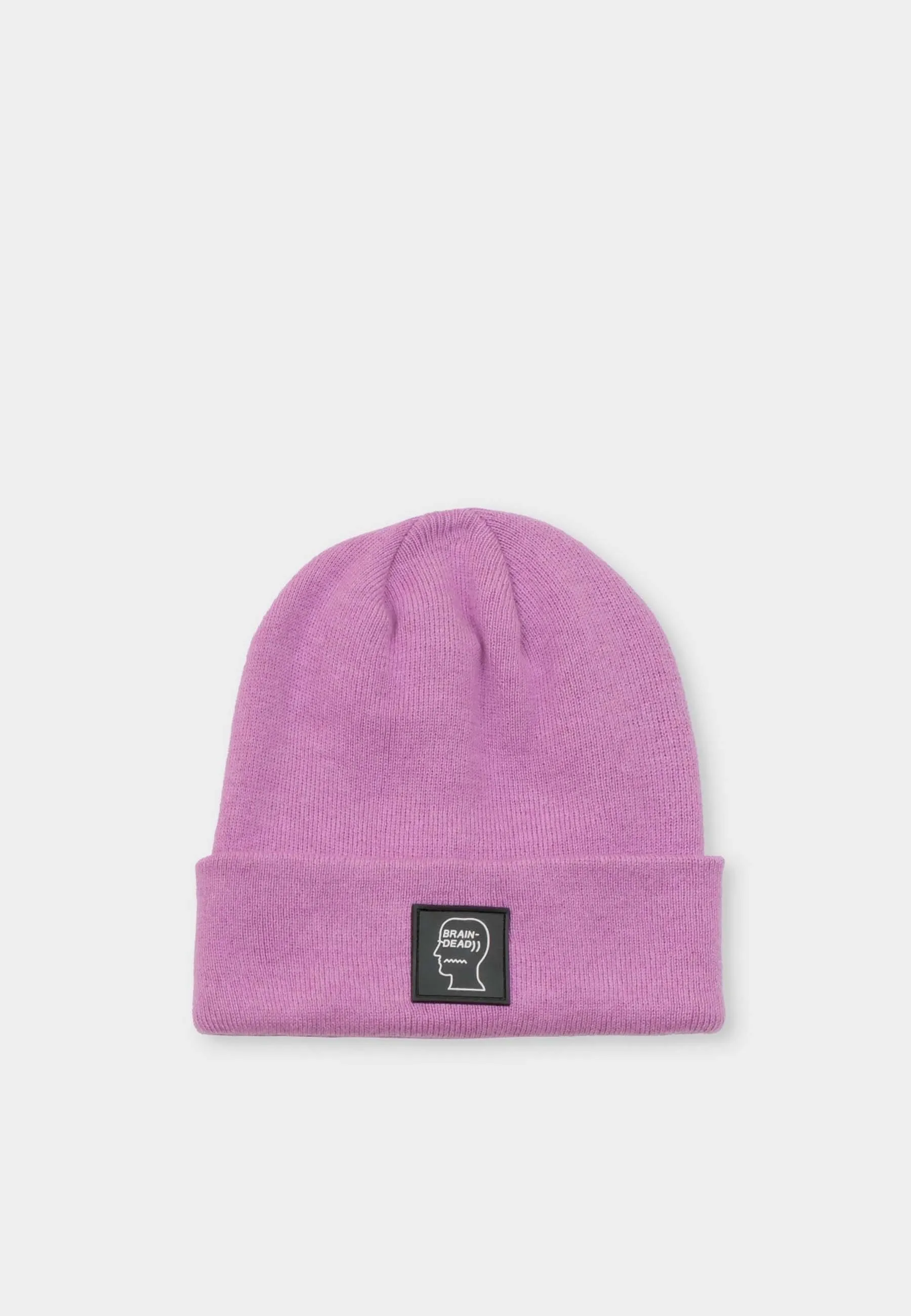 Logo Head Wool Beanie - lavender