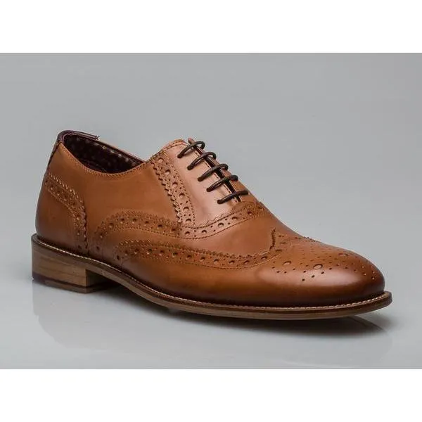 London Brogues Gatsby Leather Brogue Tan