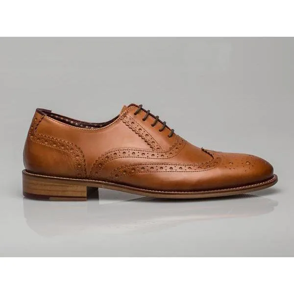 London Brogues Gatsby Leather Brogue Tan