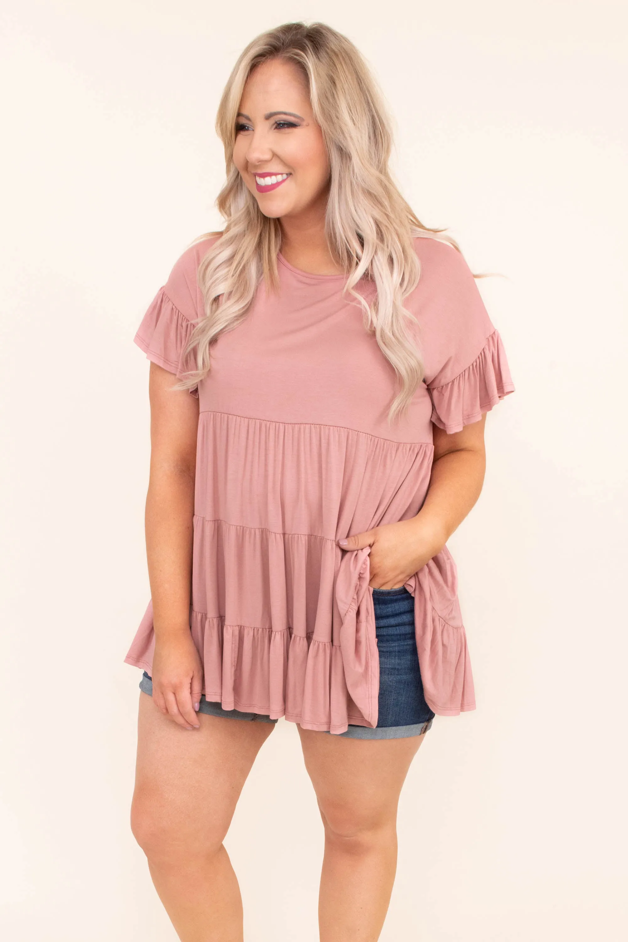 Love And Honey Tunic, Dusty Pink