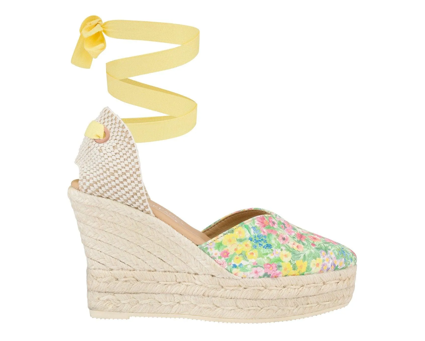 LoveShackFancy X Manebi Wedges in Rainbow Skies