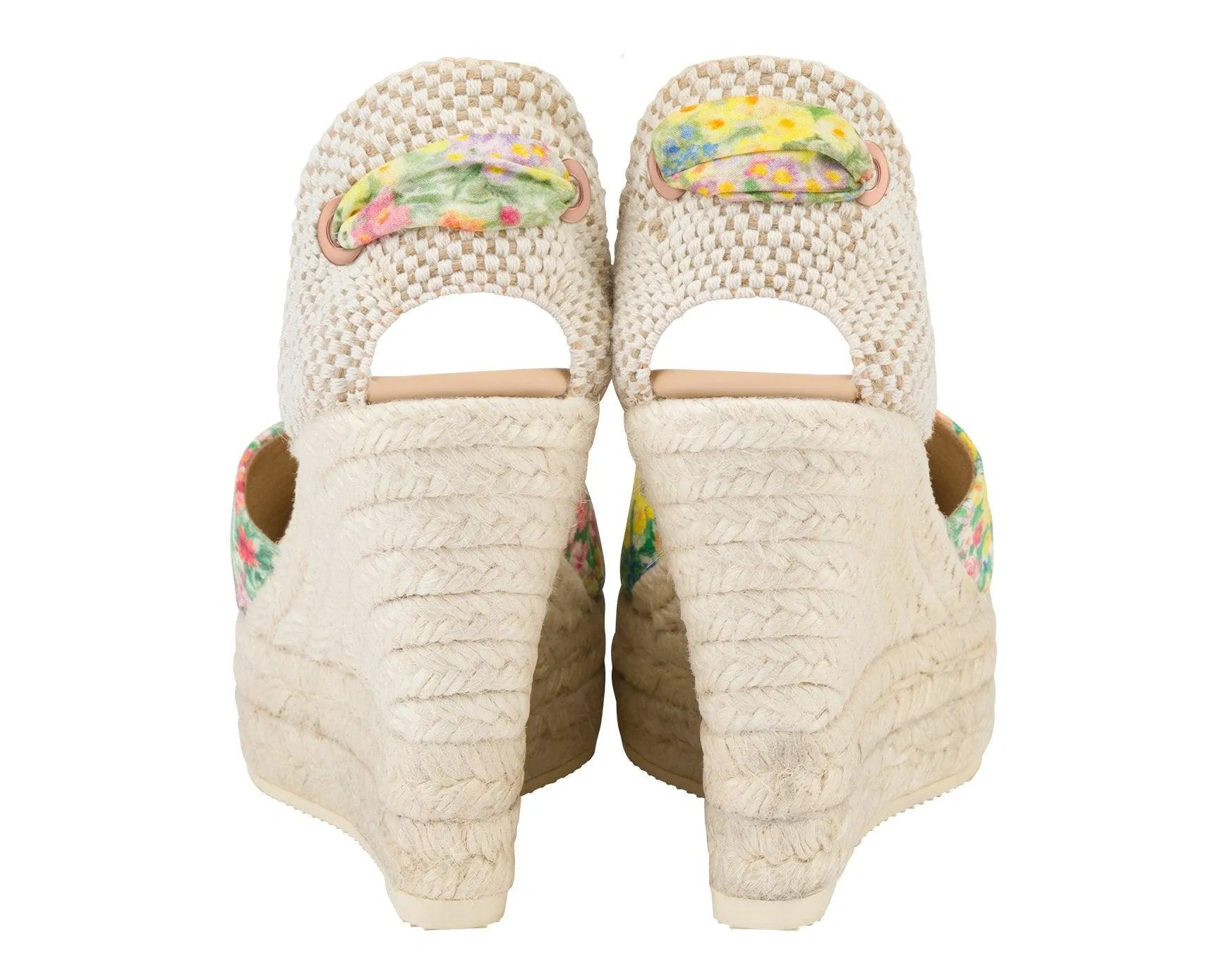 LoveShackFancy X Manebi Wedges in Rainbow Skies