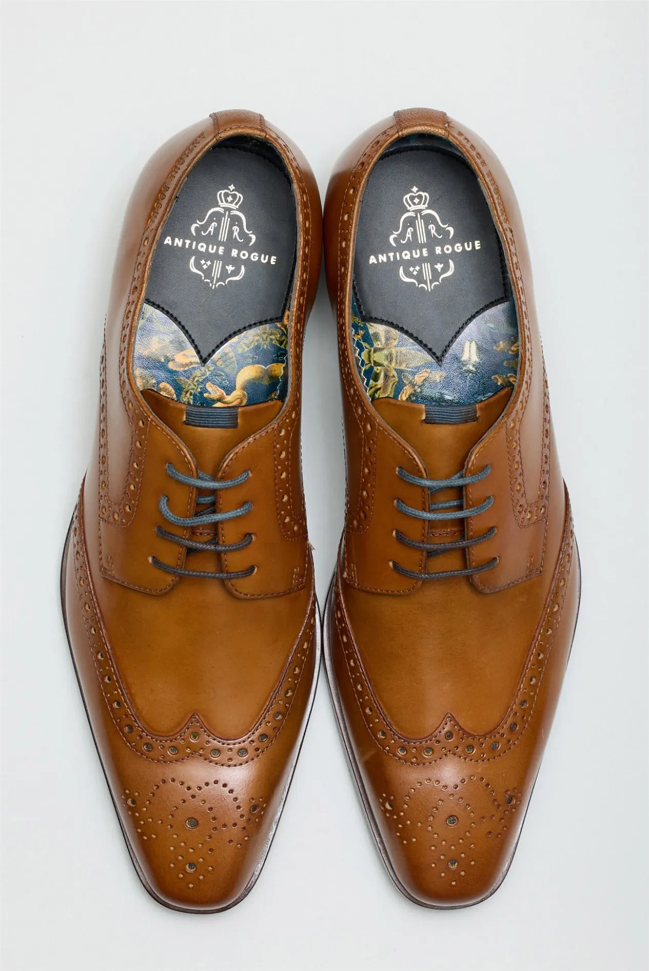 Luca Tan Leather Brogues