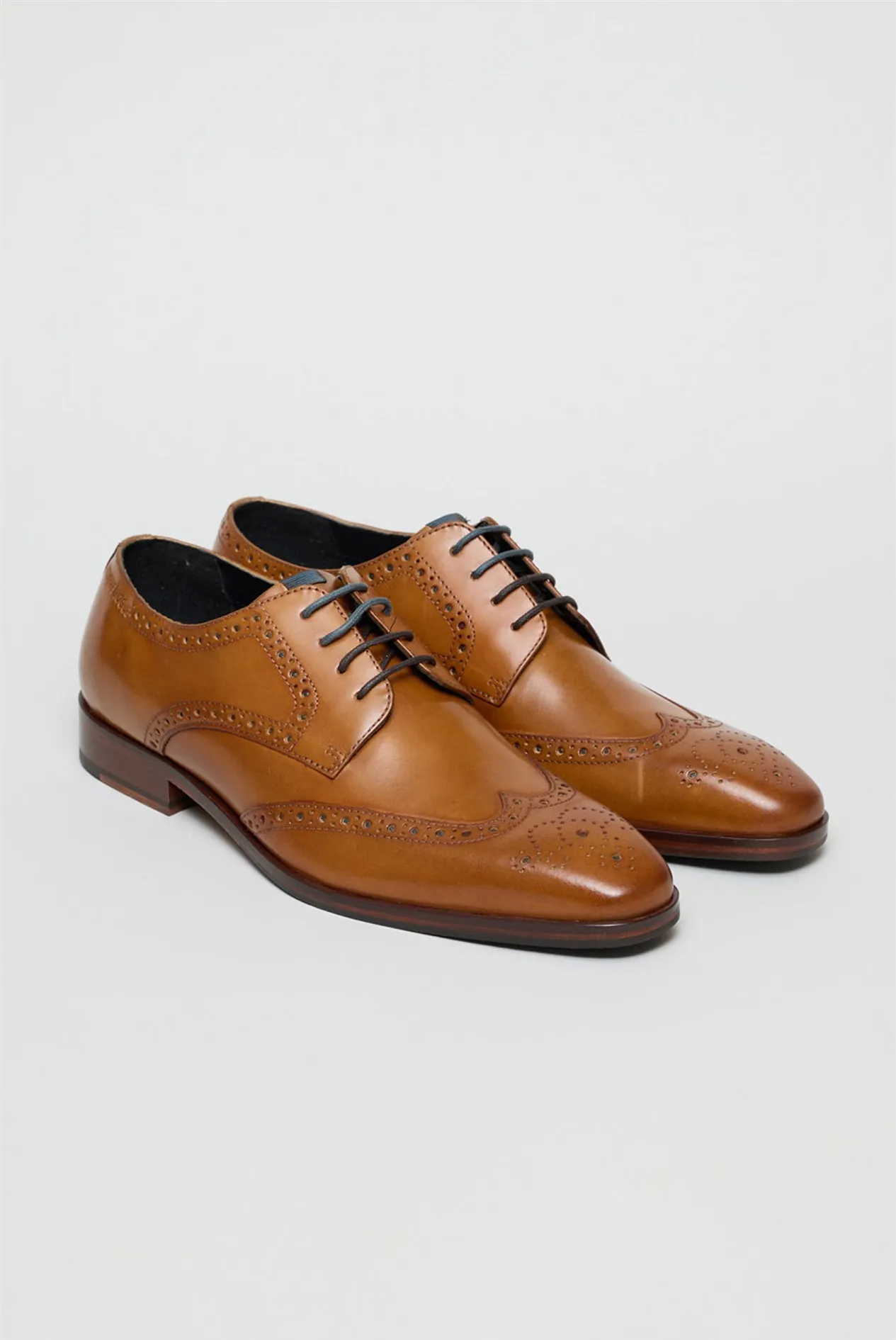 Luca Tan Leather Brogues