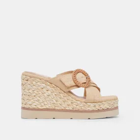 LUIZ WEDGES LT NATURAL RAFFIA– Dolce Vita 6896289251394