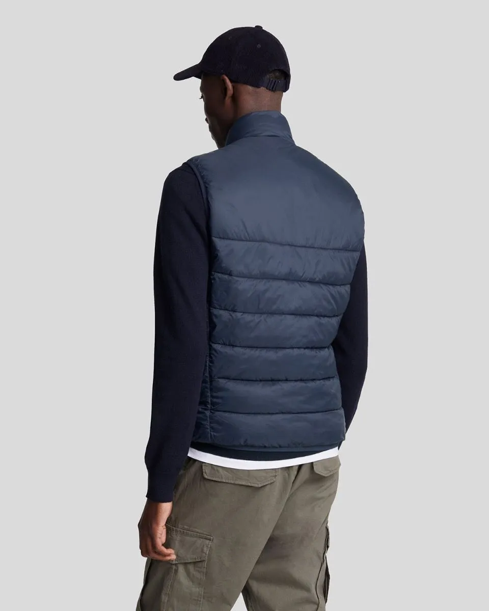 Lyle & Scott Wadded Quilted Gilet Dark Navy