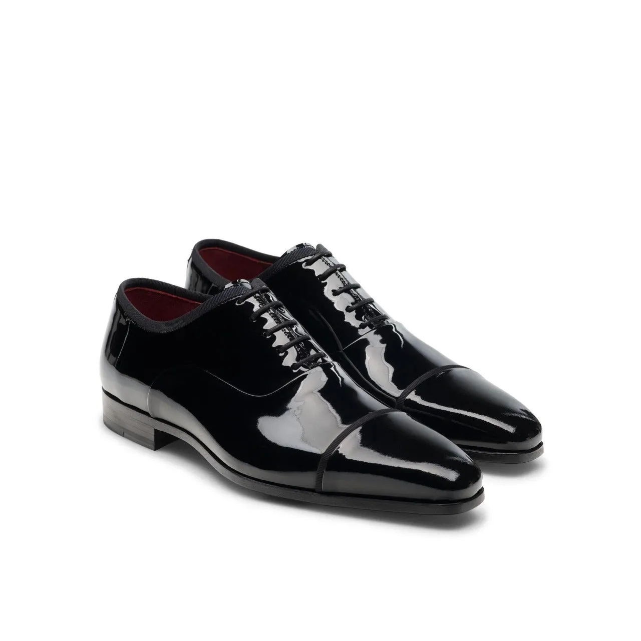 Magnanni 24534 Jadiel Men's Shoes Black Patent Leather Formal / Dress Oxfords (MAGS1087)