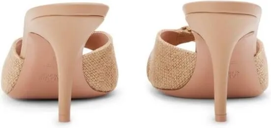 Malone Souliers Patricia 70mm jute mules Neutrals