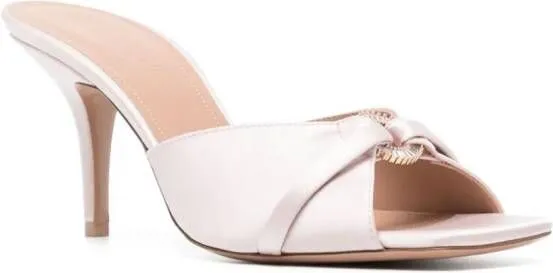 Malone Souliers Patricia 70mm satin mules Pink