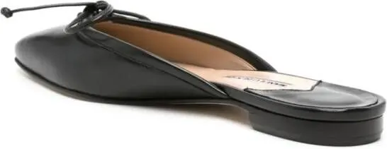 Manolo Blahnik Ballerimu leather mules Black