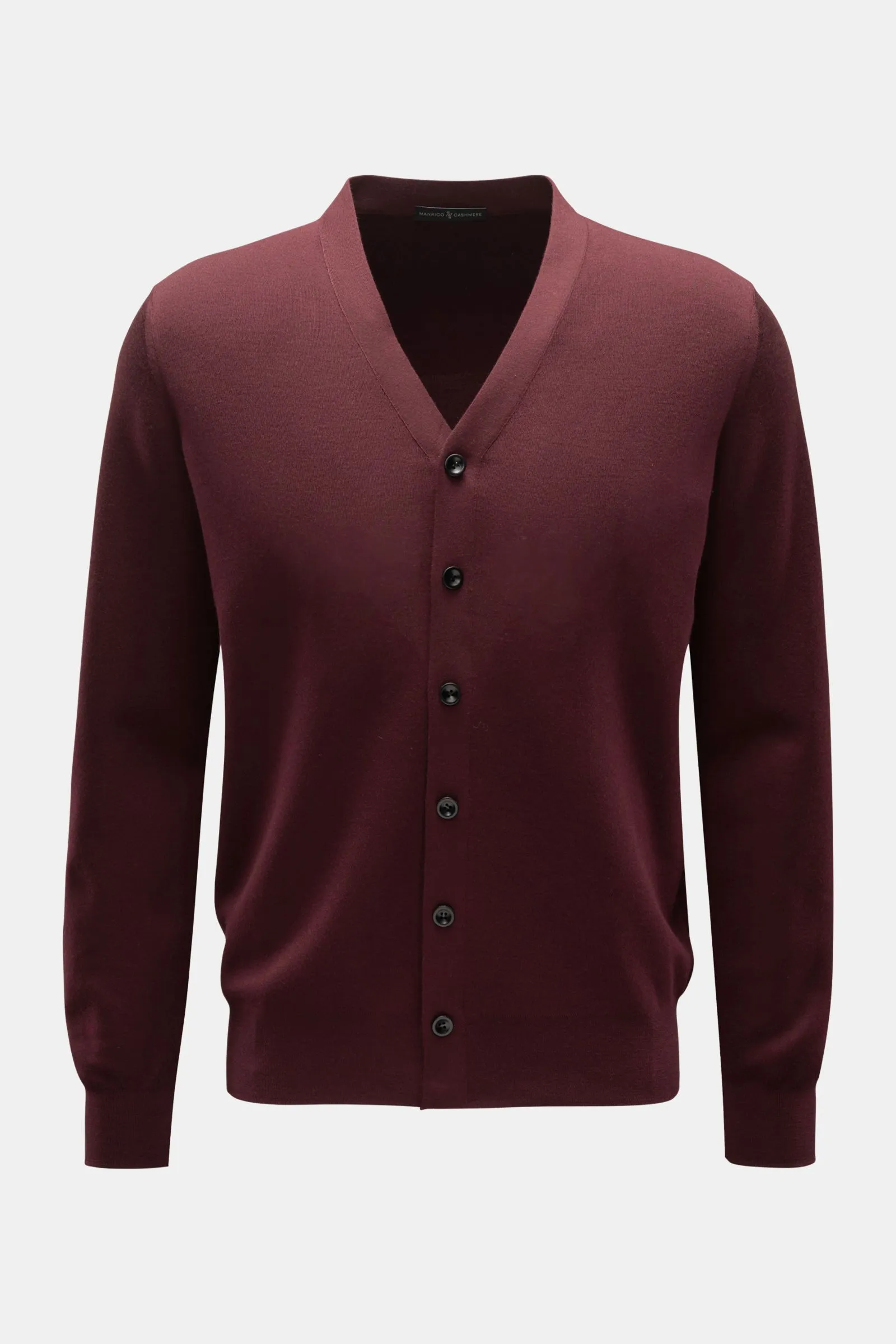 MANRICO CASHMERE cashmere cardigan burgundy