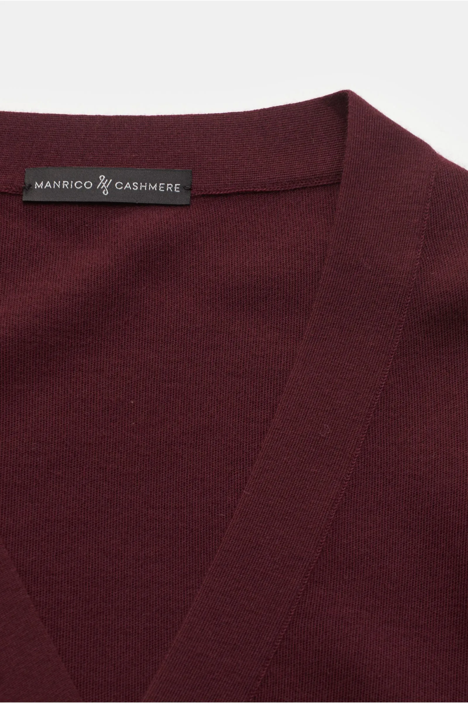 MANRICO CASHMERE cashmere cardigan burgundy