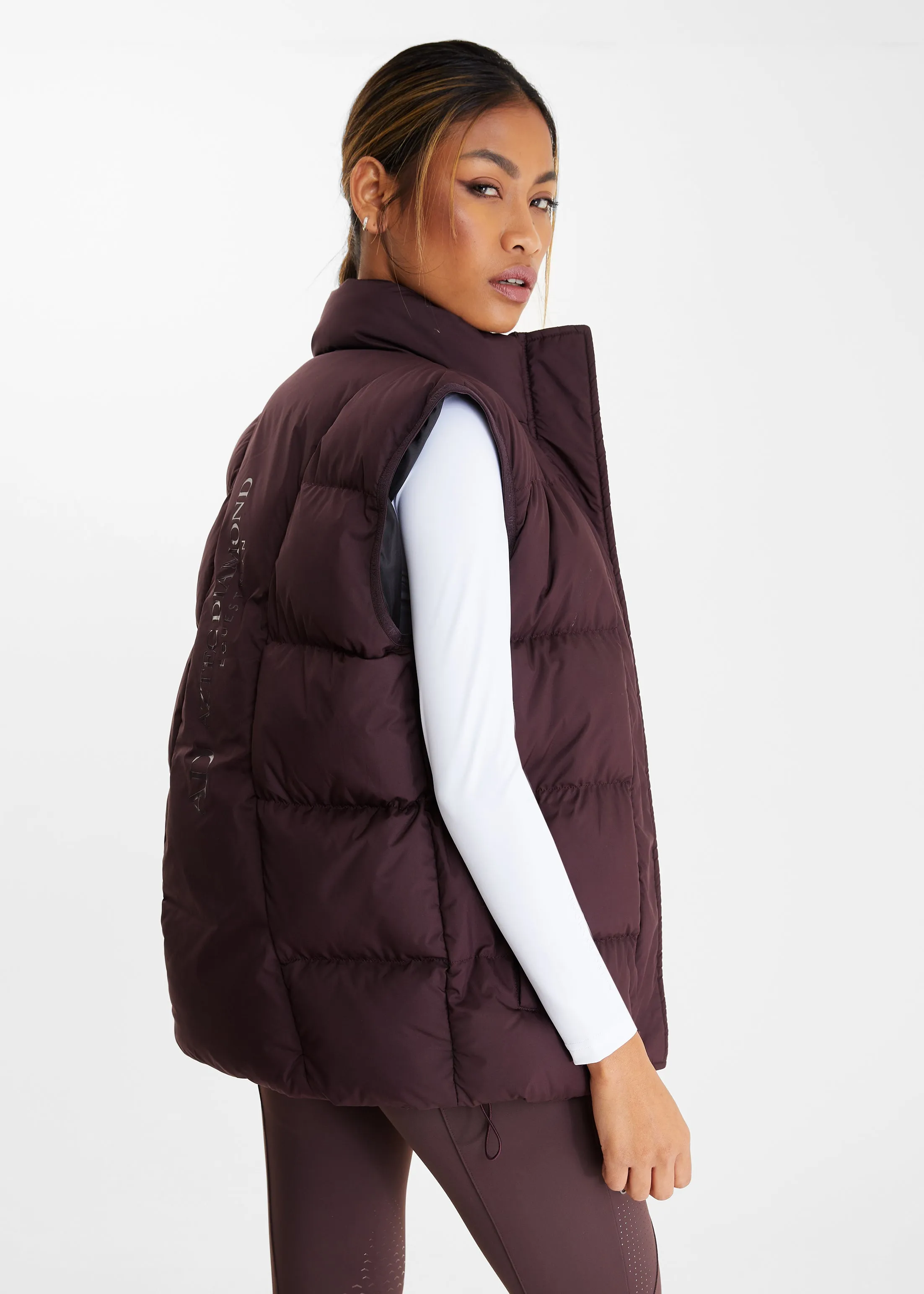 Maroon Puffer Gilet