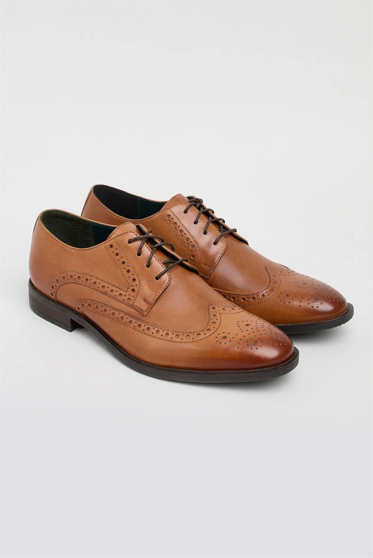 Max Tan Leather Brogues