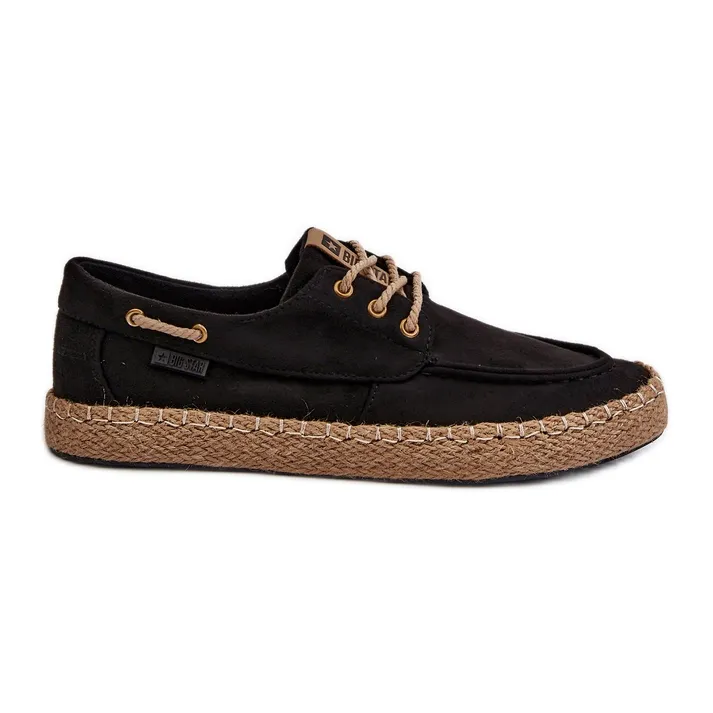 Men's Lace-Up Espadrilles Big Star NN174051 Black