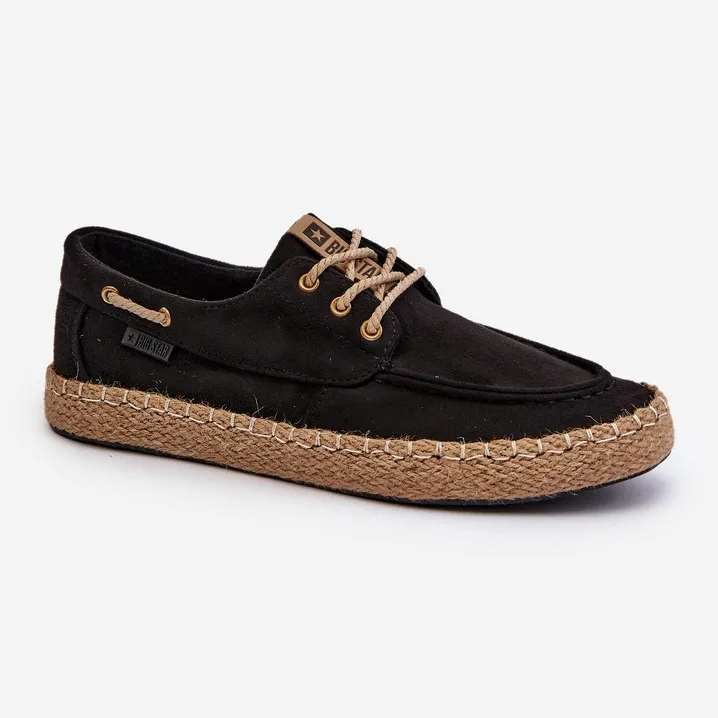 Men's Lace-Up Espadrilles Big Star NN174051 Black