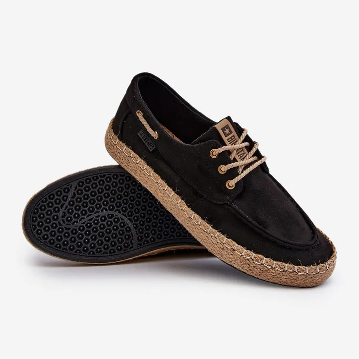 Men's Lace-Up Espadrilles Big Star NN174051 Black