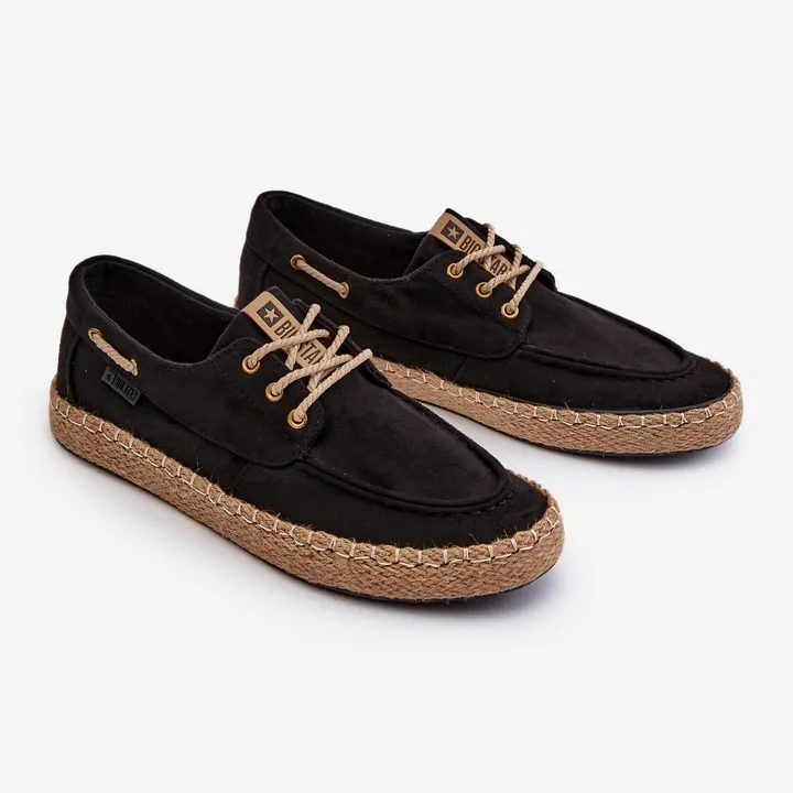 Men's Lace-Up Espadrilles Big Star NN174051 Black