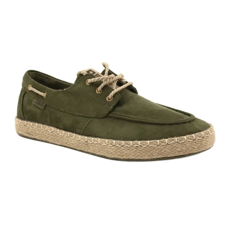 Men's Lace-Up Espadrilles Big Star NN174055 Khaki green