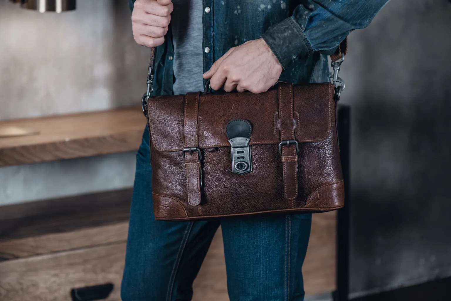 Men's  Leather Briefcase